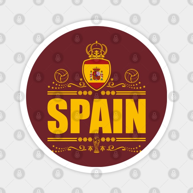 SPAIN FOOTBALL GIFTS | VINTAGE EDITION Magnet by VISUALUV